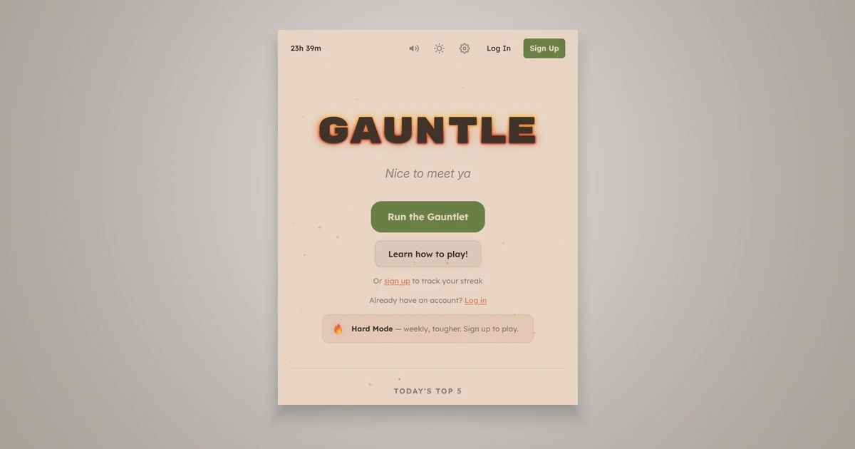 Gauntle screenshot
